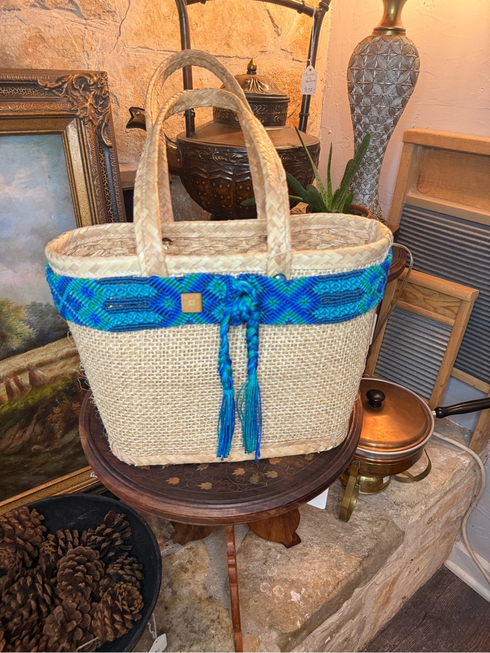 Artisanal Straw Beach Bag